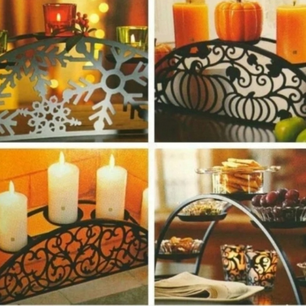PartyLite Couture Hearthside Candle Holder - Picture 1 of 11